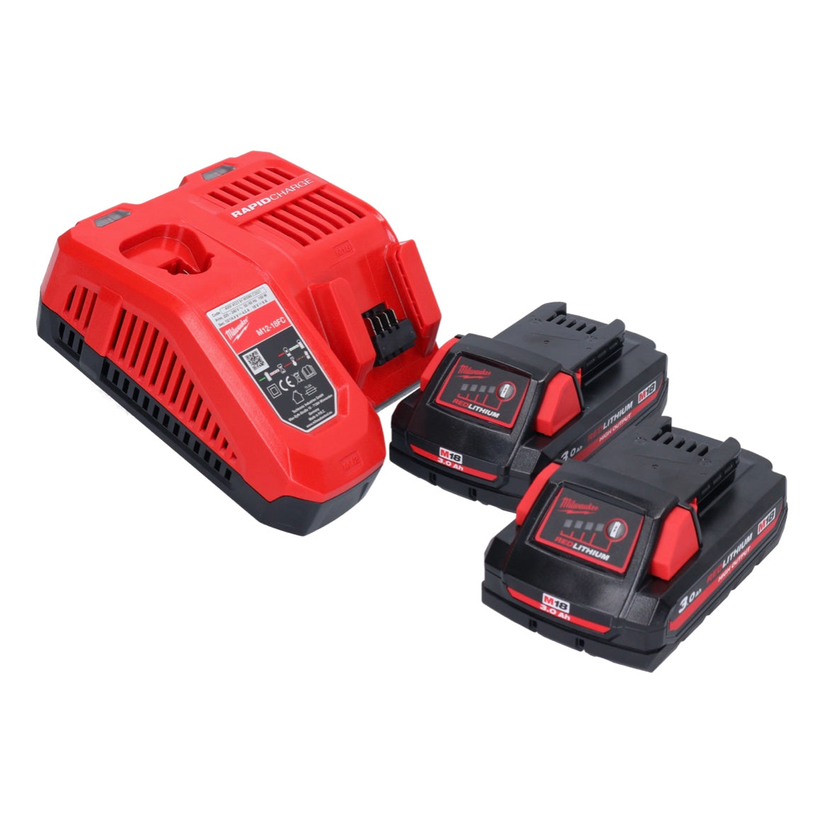 Milwaukee M18 FSAGV115XPDB-302 Akku Winkelschleifer 18 V 115 mm Brushless + 2x Akku 3,0 Ah + Ladegerät