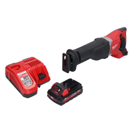 Batterie Milwaukee M18 BSX-301 Scie sabre Recipro 18 V + 1x batterie 3,0 Ah + chargeur