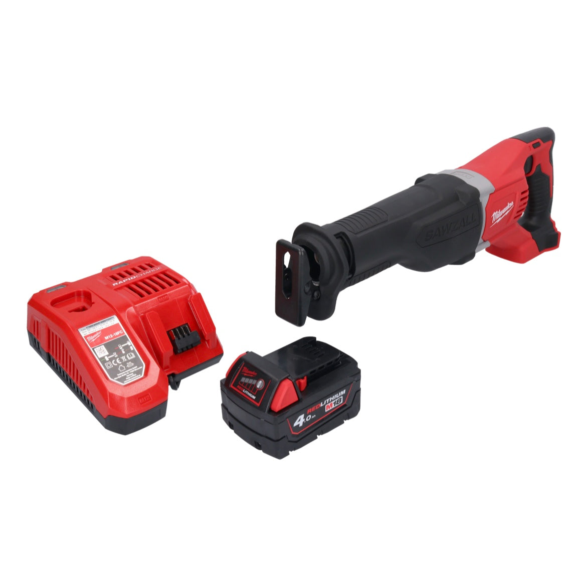 Batterie Milwaukee M18 BSX-401 Scie sabre Recipro 18 V + 1x batterie 4,0 Ah + chargeur