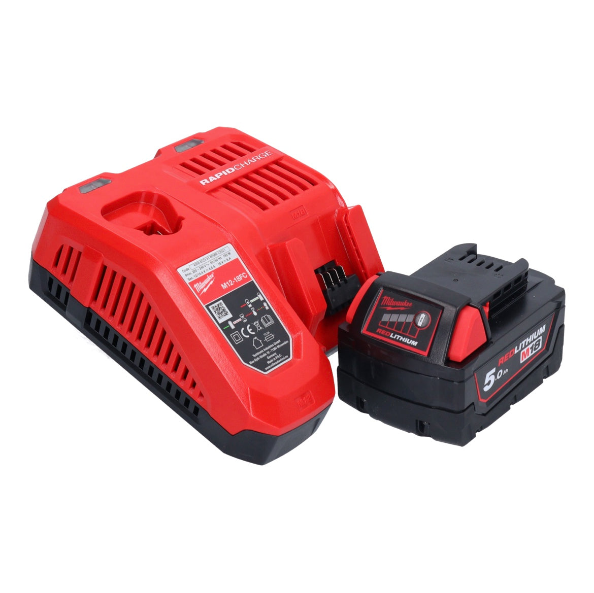 Batterie Milwaukee M18 BSX-501 Scie sabre Recipro 18 V + 1x batterie 5,0 Ah + chargeur