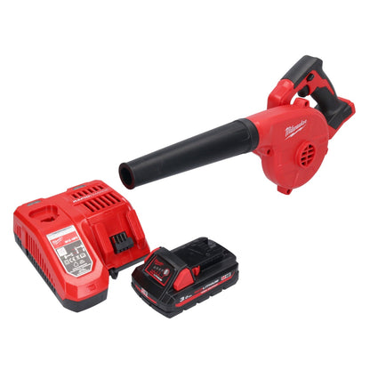 Milwaukee M18 BBL-301 Akku Gebläse 18 V + 1x Akku 3,0 Ah + Ladegerät