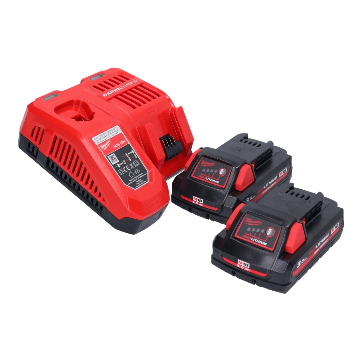 Souffleur à batterie Milwaukee M18 BBL-302 18 V + 2x batteries 3,0 Ah + chargeur