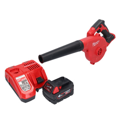 Souffleur sur batterie Milwaukee M18 BBL-401 18 V + 1x batterie 4,0 Ah + chargeur