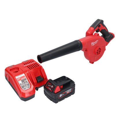 Souffleur à batterie Milwaukee M18 BBL-601 18 V + 1x batterie 6,0 Ah + chargeur