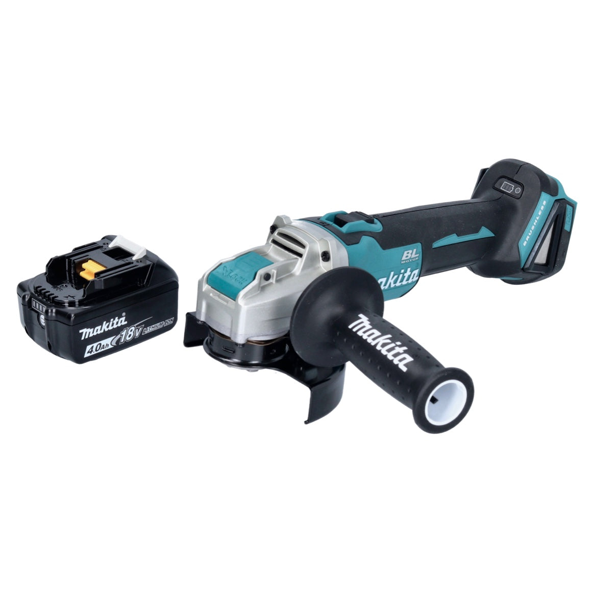 Makita DGA 521 M1X1 Meuleuse d'angle sur batterie 18 V 125 mm X-LOCK Brushless + 1x batterie 4,0 Ah - sans chargeur