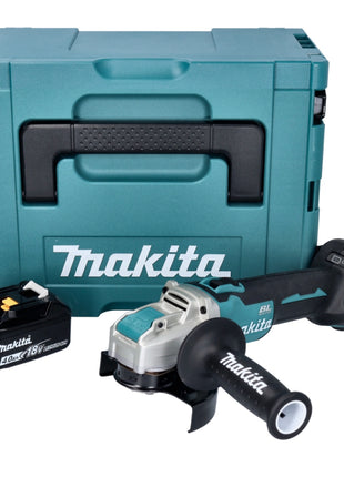 Makita DGA 521 M1X1J Akku Winkelschleifer 18 V 125 mm X-LOCK Brushless + 1x Akku 4,0 Ah + Makpac - ohne Ladegerät