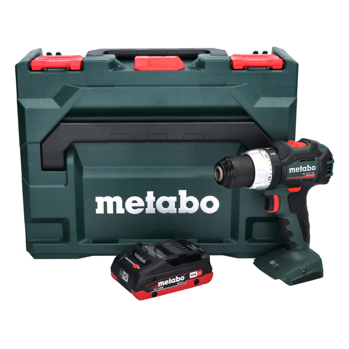 Metabo BS 18 LT BL perceuse-visseuse sans fil 18 V 75 Nm sans balais + 1x batterie 4,0 Ah + métaBOX - sans chargeur