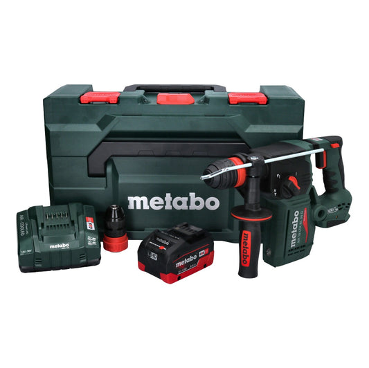 Metabo KH 18 LTX BL 24 Q marteau combiné à batterie 18 V 2,2 J + 1x batterie 8,0 Ah + chargeur + métaBOX