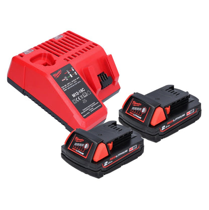 Perceuse à percussion sans fil Milwaukee M18 BPD 18 V 60 Nm + 2x batteries 2,0 Ah + chargeur