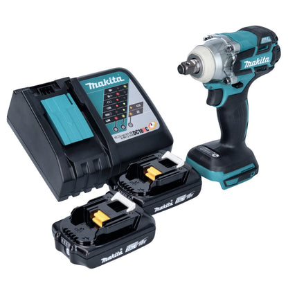 Makita DTW 285 RA Akku Schlagschrauber 18 V 280 Nm 1/2" Brushless + 2x Akku 2,0 Ah + Ladegerät