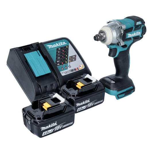 Makita DTW 285 RM Akku Schlagschrauber 18 V 280 Nm 1/2" Brushless + 2x Akku 4,0 Ah + Ladegerät