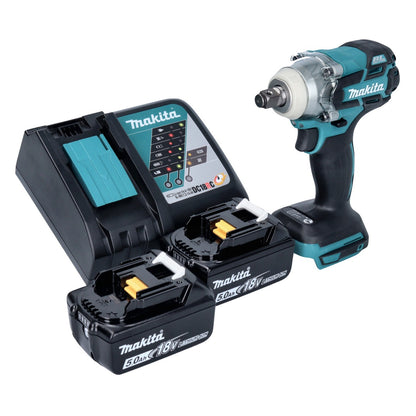 Makita DTW 285 RT Clé à chocs sans fil 18 V 280 Nm 1/2" sans balai + 2x batteries 5,0 Ah + chargeur