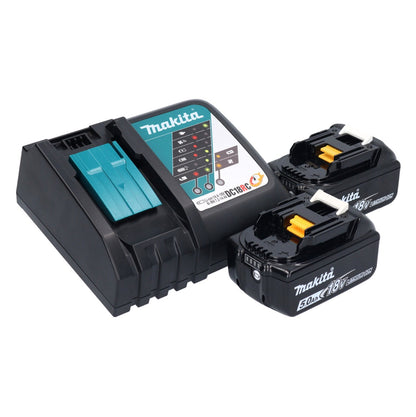 Makita DTW 285 RT Clé à chocs sans fil 18 V 280 Nm 1/2" sans balai + 2x batteries 5,0 Ah + chargeur