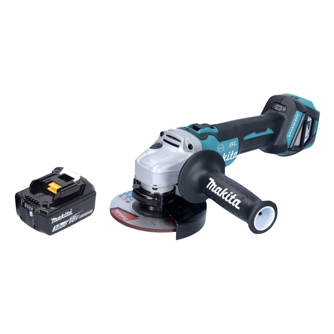 Makita DGA 513 F1 Meuleuse d'angle sur batterie 18 V 125 mm sans balais + 1x batterie 3,0 Ah - sans chargeur