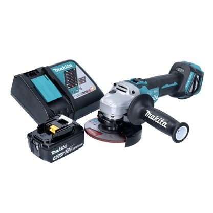 Makita DGA 513 RM1 Meuleuse d'angle sur batterie 18 V 125 mm sans balais + 1x batterie 4,0 Ah + chargeur