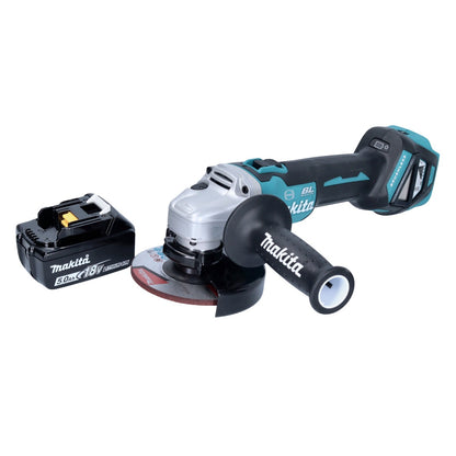 Makita DGA 513 T1 Meuleuse d'angle sur batterie 18 V 125 mm sans balais + 1x batterie 5,0 Ah - sans chargeur