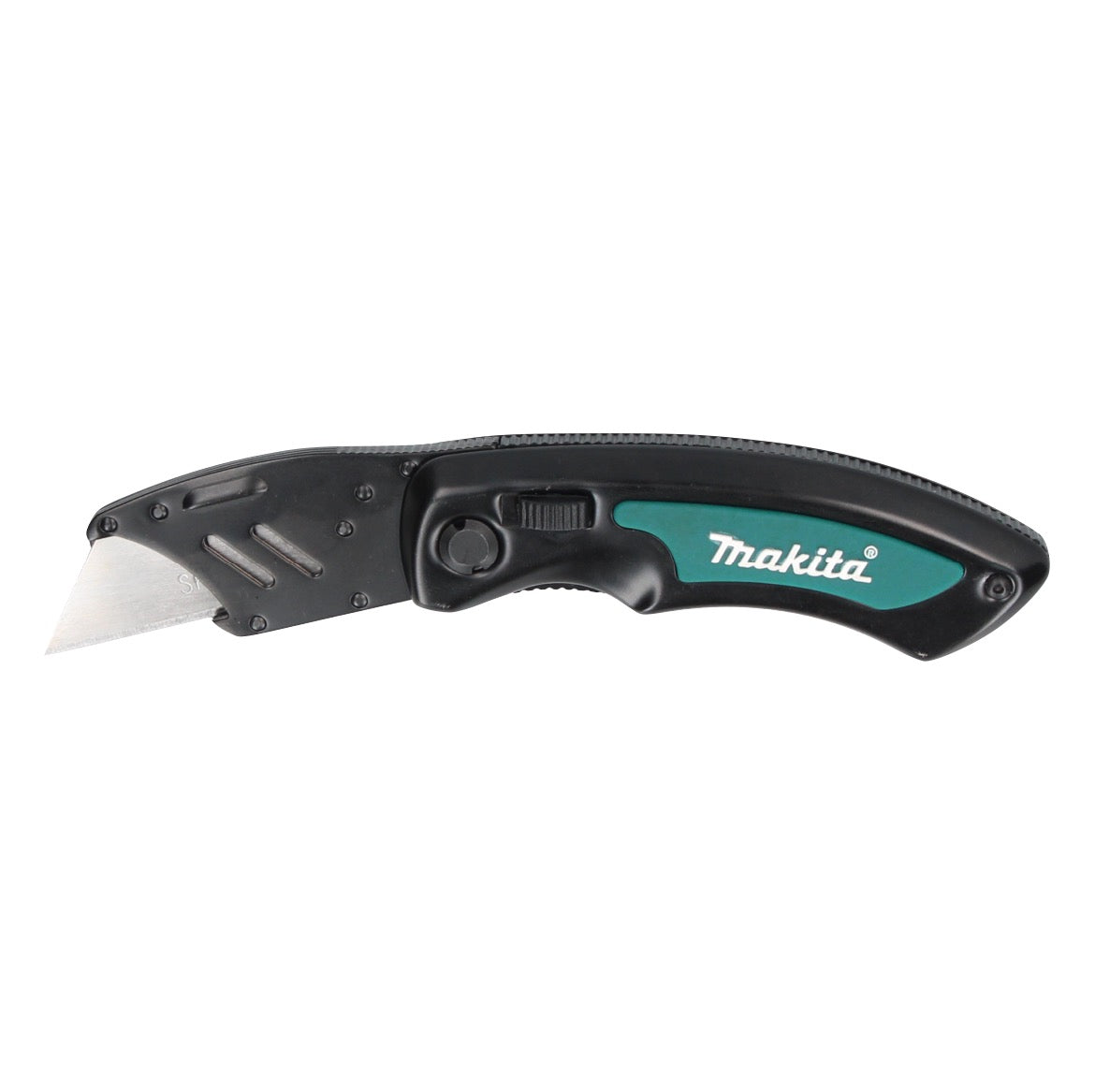 Makita P-90582 Klappmesser blau schwarz mit Schnellwechselmechanismus und Verriegelung - Toolbrothers