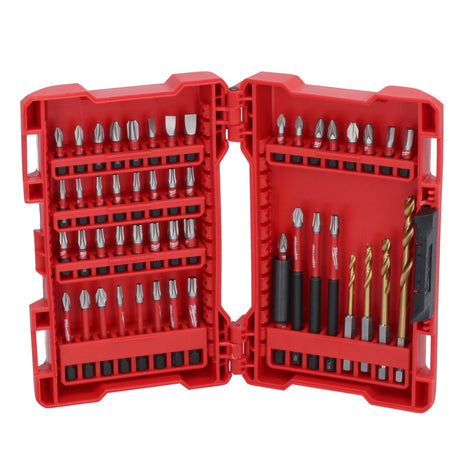 Milwaukee Shockwave Bit und Bohrer Set 1/4" 49 tlg. ( 4932472057 ) Schlagfest für Schlagschrauber - Toolbrothers