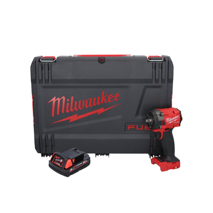 Clé à chocs sans fil Milwaukee M18 FIW2F38-201X 18 V 339 Nm 3/8" brushless + 1x batterie 2,0 Ah + boîtier HD - sans chargeur