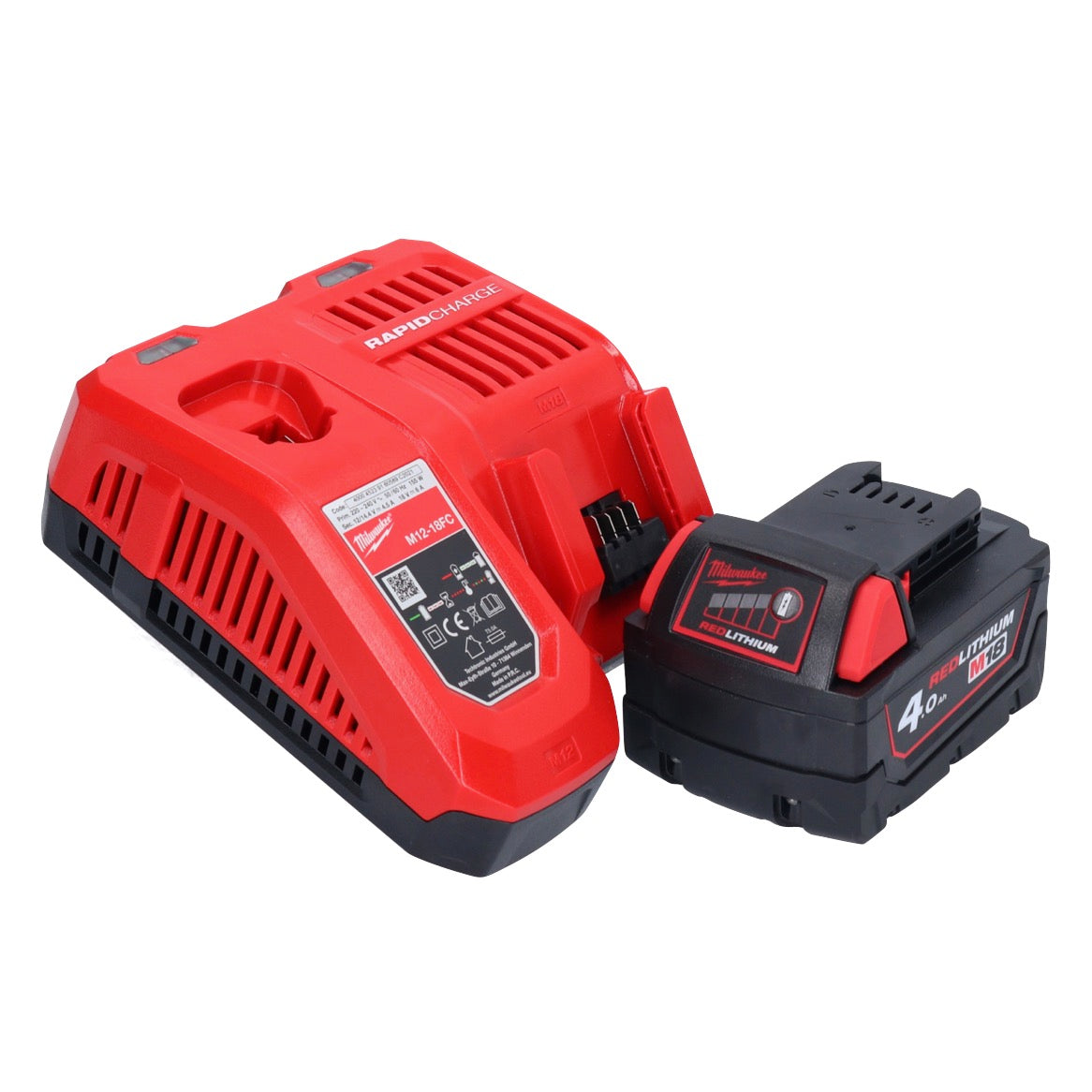 Milwaukee M18 FIW2F38-401X Akku Schlagschrauber 18 V 339 Nm 3/8 " Brushless + 1x Akku 4,0 Ah + Ladegerät + HD Box