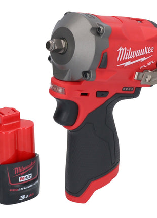 Milwaukee M12 FIW38-301 Akku Schlagschrauber 12 V 339 Nm 3/8" Brushless + 1x Akku 3,0 Ah - ohne Ladegerät