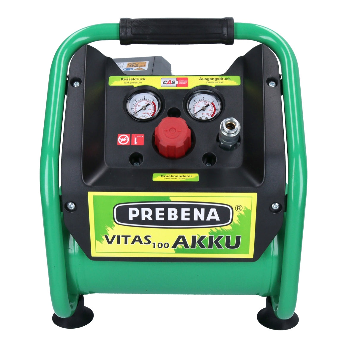 Prebena VITAS 100-AKKU Kompressor 18 V 5 l 8 bar CAS Brushless Solo - ohne Akku, ohne Ladegerät - Toolbrothers