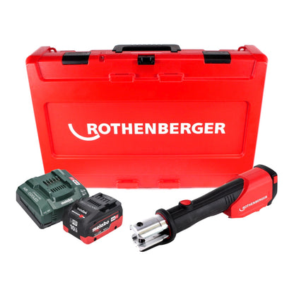 Presseuse à batterie Rothenberger ROMAX 4000 électro-hydraulique 18 V + 1x batterie 10,0 Ah CAS + chargeur + mallette