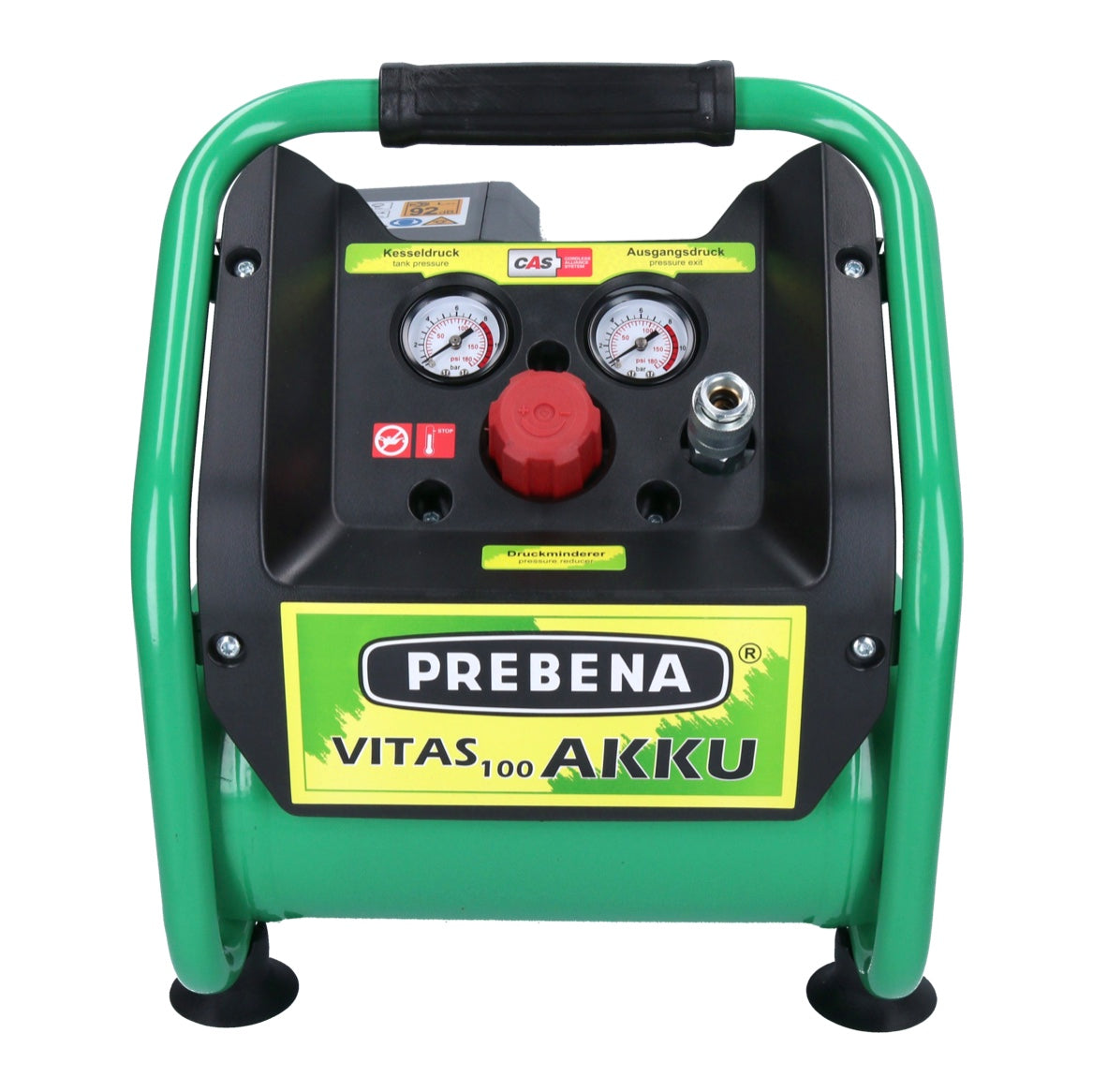 Prebena VITAS 100-AKKU Kompressor 18 V 5 l 8 bar CAS Brushless + 1x Akku 10,0 Ah - ohne Ladegerät - Toolbrothers