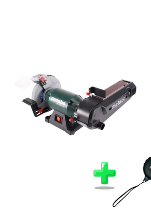 Metabo BS 200 Plus Kombi Bandschleifmaschine 600 W 2,7 Nm ( 604220000 ) + Metabo Maßband 5 Meter