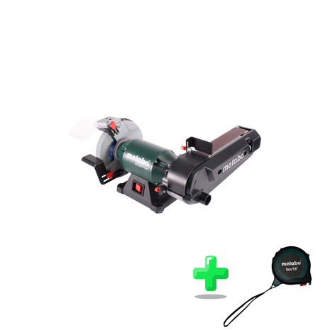 Ponceuse à bande combinée Metabo BS 200 Plus 600 W 2,7 Nm (604220000) + mètre ruban Metabo 5 mètres