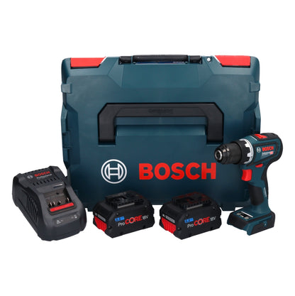 Bosch GSR 18V-90 C Professional Akku Bohrschrauber 18 V 64 Nm Brushless + 2x ProCORE Akku 5,5 Ah + Ladegerät + L-Boxx - Toolbrothers