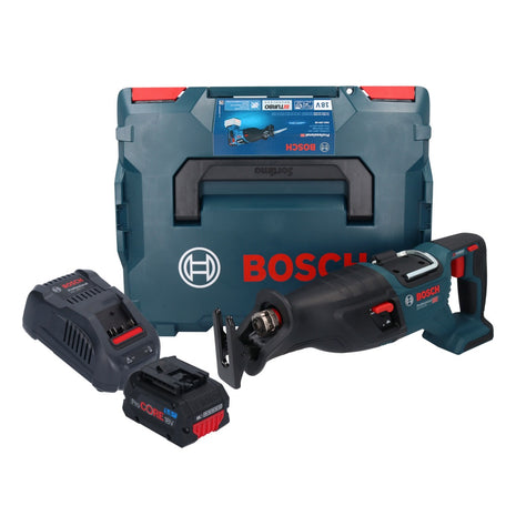 Sierra sable a batería Bosch GSA 18V-28 18 V BITURBO sin escobillas + 1x batería ProCORE 5,5 Ah + cargador + L-Boxx