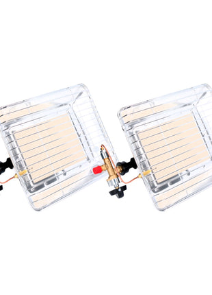 Rothenberger Industrial Gasheizstrahler Eco ohne Piezo Zündung 2 Stk. ( 2x 35984 ) für Propangasflaschen 5 / 11 kg - Toolbrothers