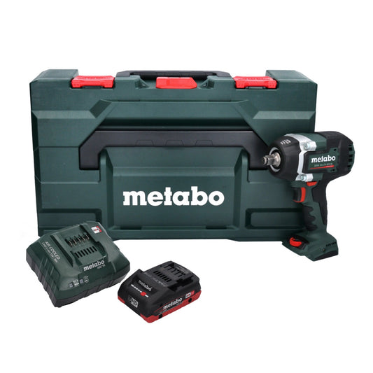 Visseuse à chocs sans fil Metabo SSW 18 LTX 800 BL 18 V 800 Nm 1/2" sans balai + 1x batterie 4,0 Ah + chargeur + métaBOX