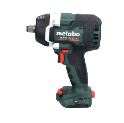 Visseuse à chocs sans fil Metabo SSW 18 LTX 800 BL 18 V 800 Nm 1/2" sans balais + 2x batterie 4,0 Ah + chargeur + métaBOX