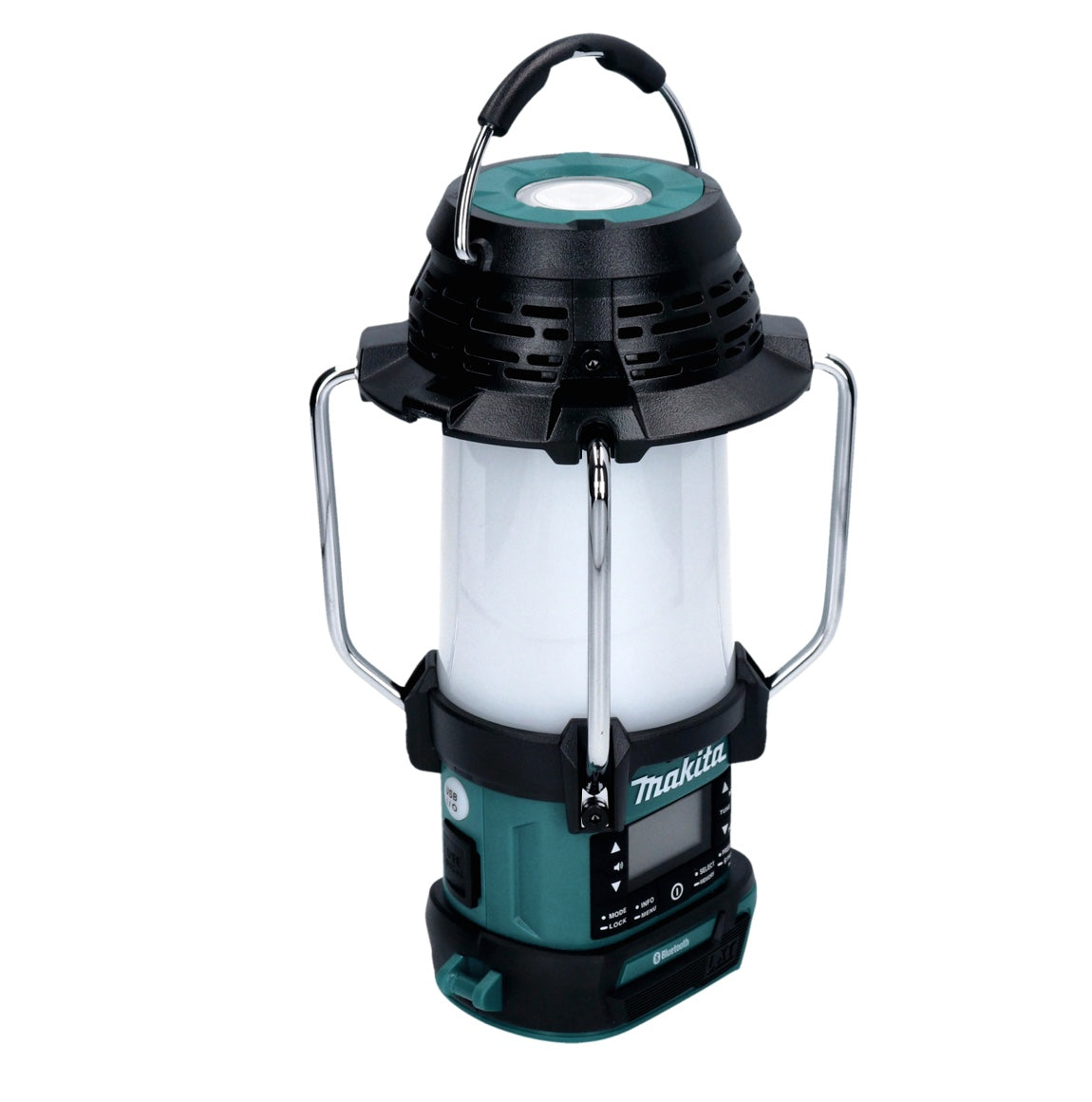 Makita DMR 056 RG Akku Radio 18 V FM DAB+ mit Laterne 360° Taschenlampe IP65 + 2x Akku 6,0 Ah + Ladegerät - Toolbrothers