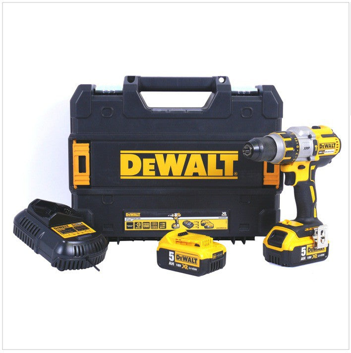 Dewalt DCD 995 P2 Akku Schlagbohrschrauber 18V 80Nm + 2x Akkus 5,0Ah + Ladegerät im TSTAK Koffer - Toolbrothers