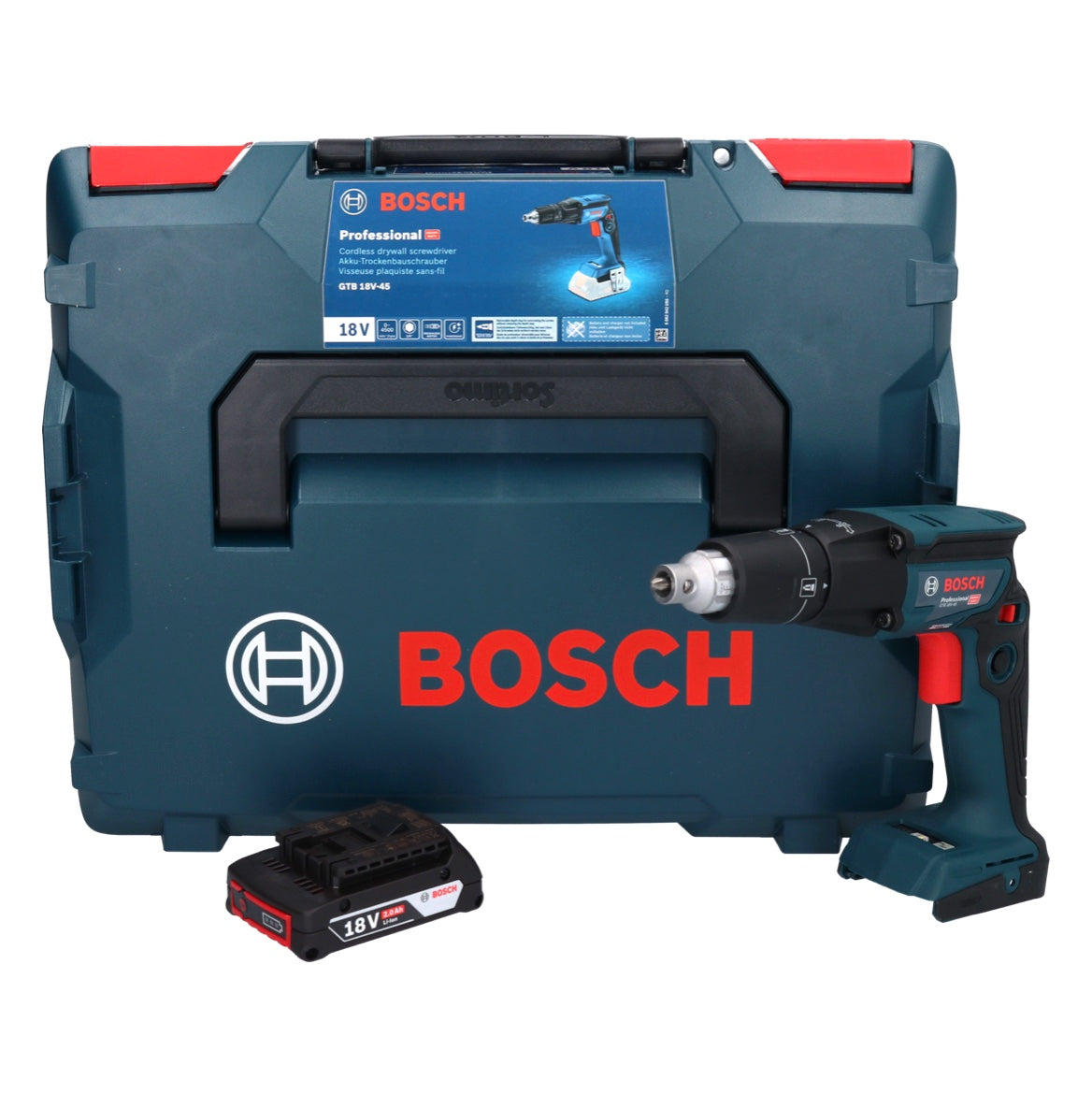 Visseuse à cloison sèche sans fil Bosch GTB 18V-45 18 V 32 Nm sans balais + 1x batterie 2,0 Ah + L-Boxx - sans chargeur