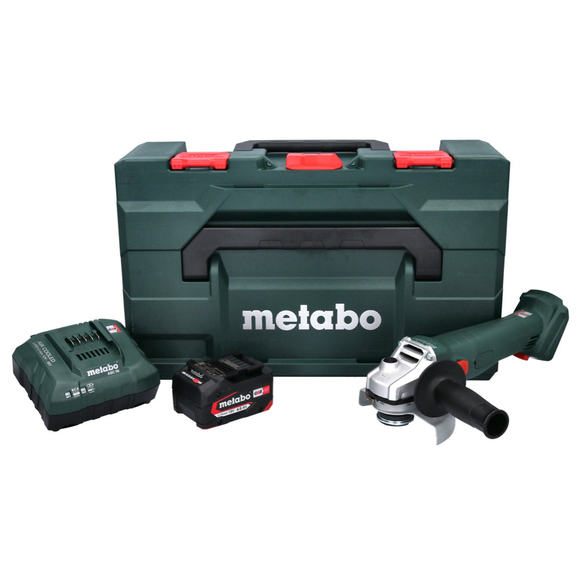 Metabo W 18 L 9-125 Quick Akku Winkelschleifer 18 V 125 mm + 1x Akku 4,0 Ah + Ladegerät + metaBOX