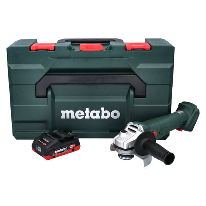 Metabo W 18 L 9-125 Meuleuse d'angle sur batterie Quick 18 V 125 mm + 1x batterie 4,0 Ah + metaBOX - sans chargeur