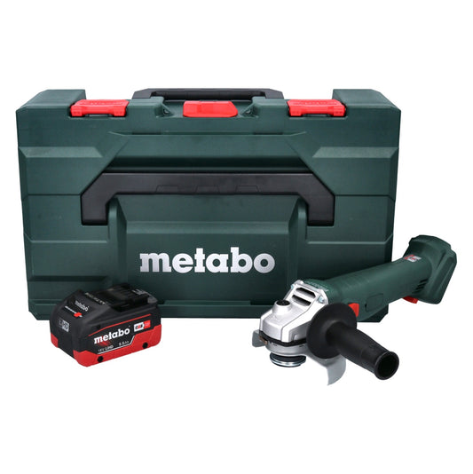 Metabo W 18 L 9-125 Quick Akku Winkelschleifer 18 V 125 mm + 1x Akku 5,5 Ah + metaBOX - ohne Ladegerät - Toolbrothers