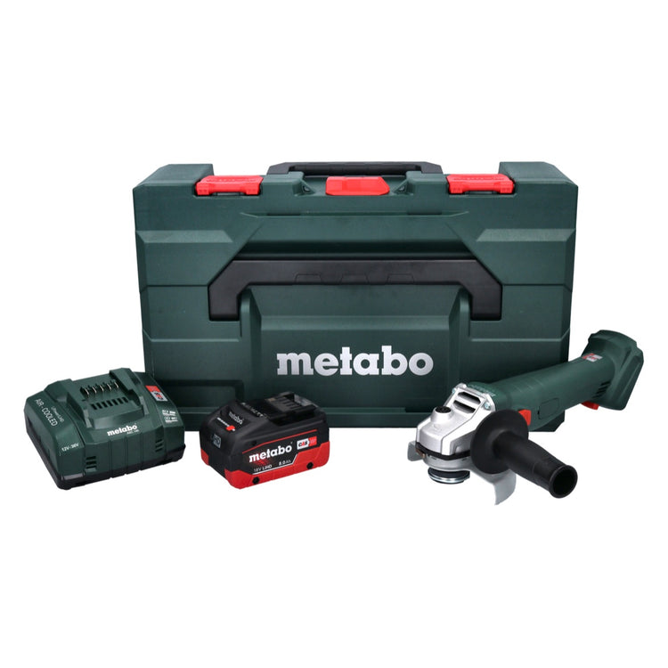 Metabo W 18 L 9-125 Quick Akku Winkelschleifer 18 V 125 mm + 1x Akku 8,0 Ah + Ladegerät + metaBOX - Toolbrothers