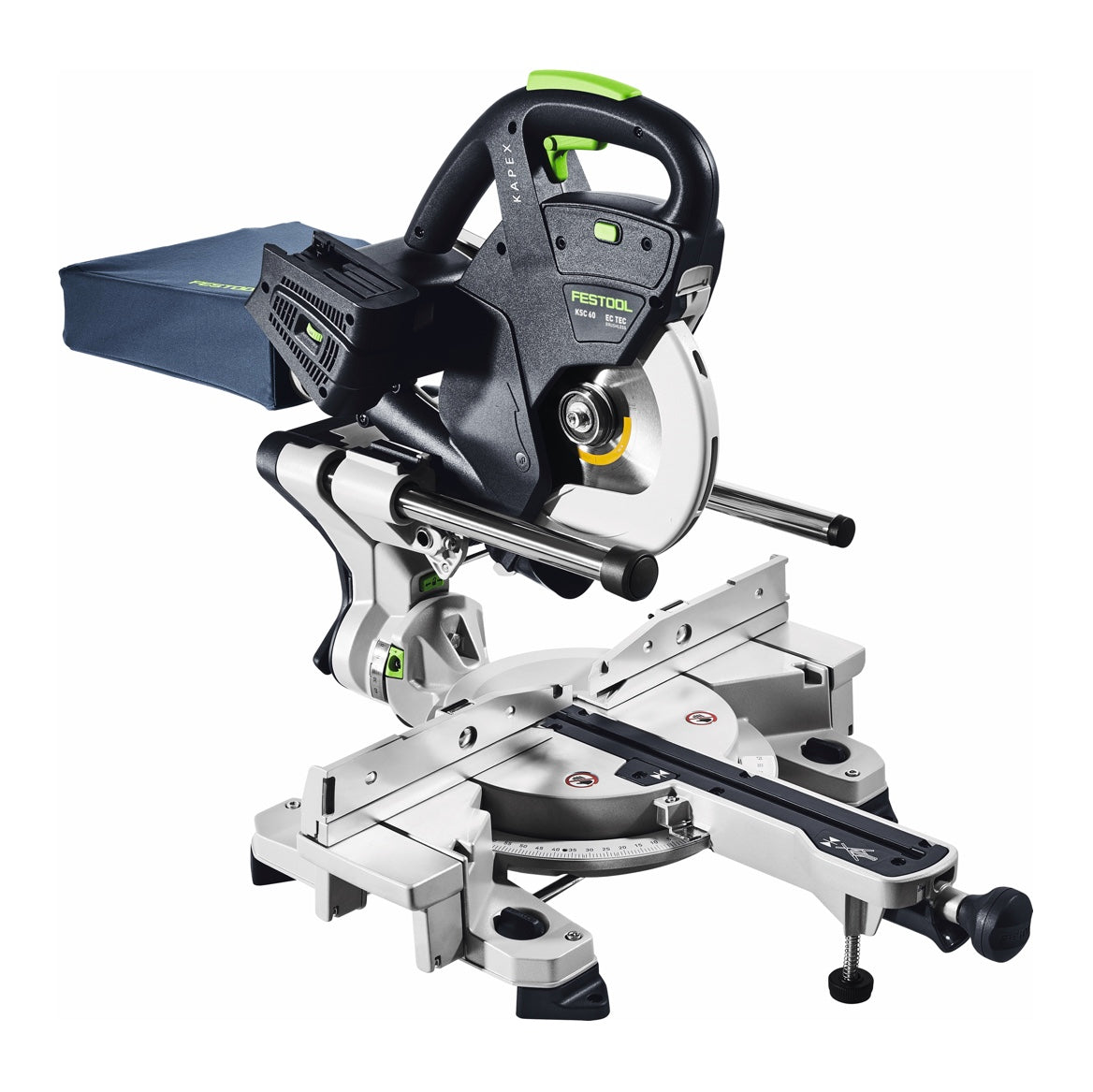 Festool KSC 60 EB-Basic KAPEX Akku Kapp Zugsäge 18 V / 36 V 216 mm Brushless + 2x Akku 4,0 Ah + Ladegerät + Systainer - Toolbrothers