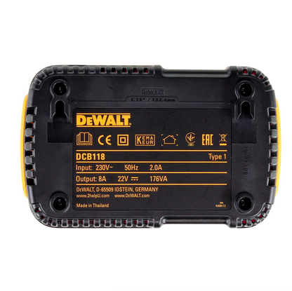 Kit de démarrage DeWalt DCB 118 T2 XR FLEXVOLT + 2x batterie DCB 546 6,0 Ah