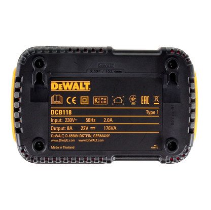 Kit de démarrage DeWalt DCB 118 X3 FlexVolt 54 V / 18 V + 3x batterie DCB 547 9,0 Ah