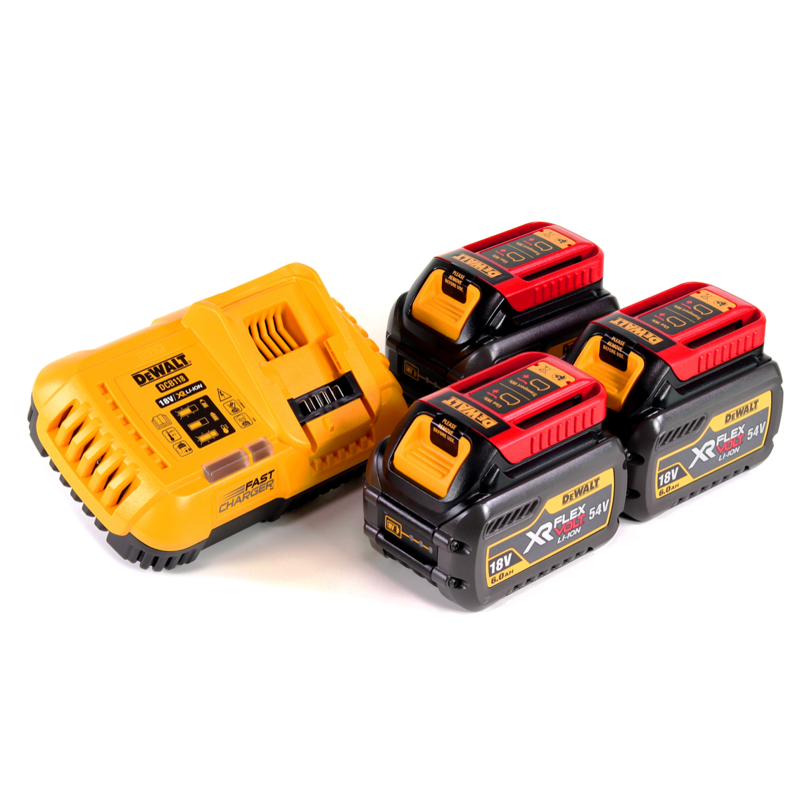 Kit de démarrage DeWalt DCB 118 T3 XR FLEXVOLT + 3x batterie DCB 546 6,0 Ah