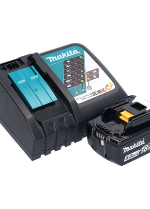 Cepilladora de batería Makita DKP 180 RT1 18 V 82 mm + 1x batería 5,0 Ah + cargador