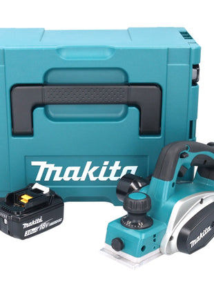 Makita DKP 180 F1J Akku Hobel 18 V 82 mm + 1x Akku 3,0 Ah + Makpac - ohne Ladegerät