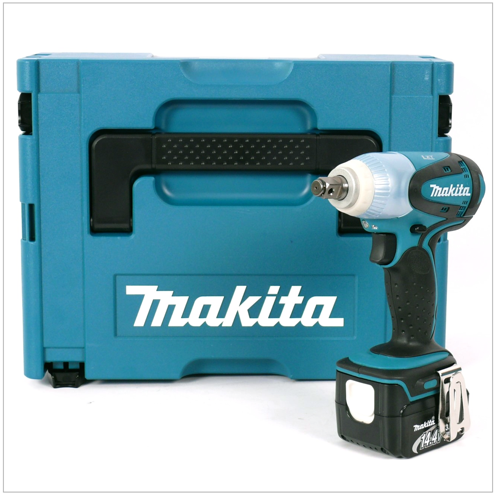 Makita BTW 250 Akku-Schlagschrauber 14,4 V Li-Ion im MAKPAC mit 1 Akku 3 Ah, ohne Ladegerät - Toolbrothers