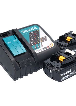 Makita DMR 055 RM radio à batterie 18 V FM avec lanterne lampe de poche 360° + 2x batteries 4,0 Ah + chargeur